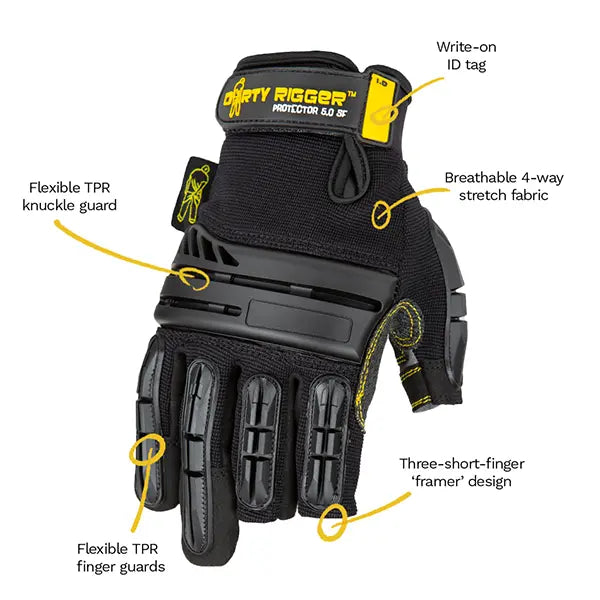 Dirty Rigger -Protector™ 3.0 Heavy Duty Framer Rigger Glove