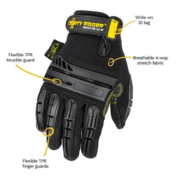 Dirty Rigger - Protector™ 3.0 Heavy Duty Full Finger Rigger Glove