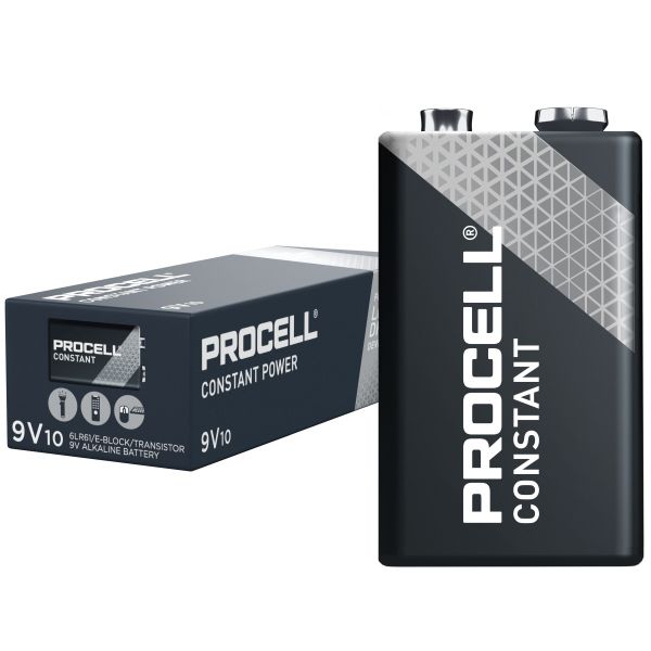 Duracell Industrial Batteries - 9V 10 Pack