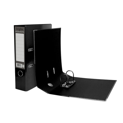 Pukka Brights A4 Lever Arch File - Black - Theatre Supplies Group