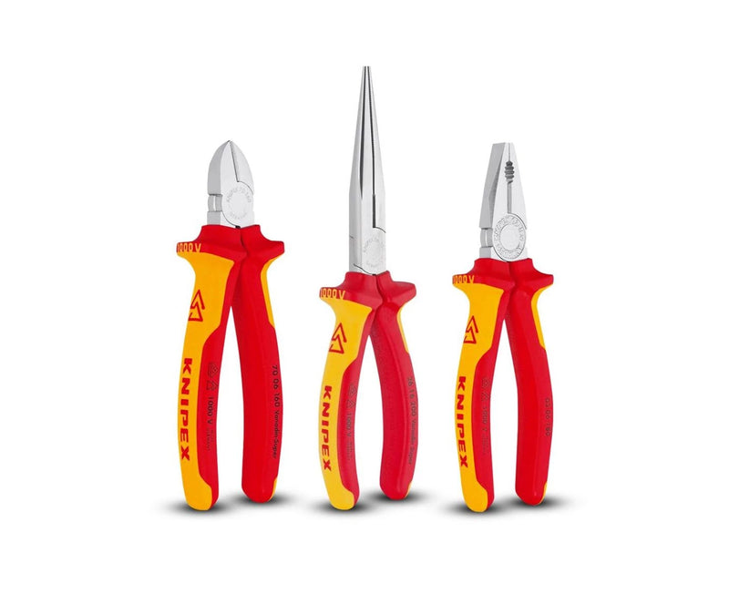Knipex 3 Piece Electrician Tool Kit Tool Kit VDE/1000V Approved
