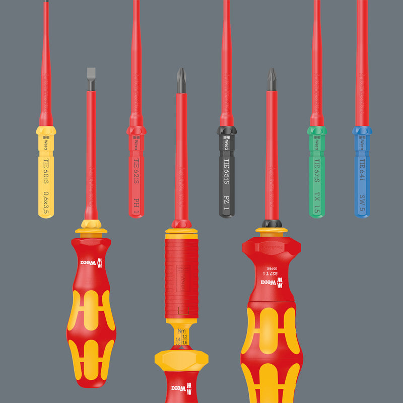 Wera Kraftform Kompakt VDE 7 Universal 2 Insulated Screwdriver Set