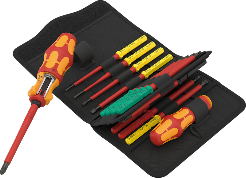 Wera Kraftform Kompakt VDE 17 RA 1 Insulated Ratcheting Screwdriver Set