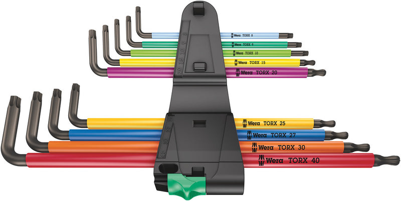 Wera 967/9 TX XL Multicolour L-Key Set – Torx (9-Piece)