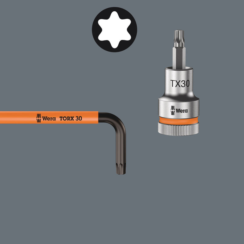 Wera 967/9 TX XL Multicolour L-Key Set – Torx (9-Piece)