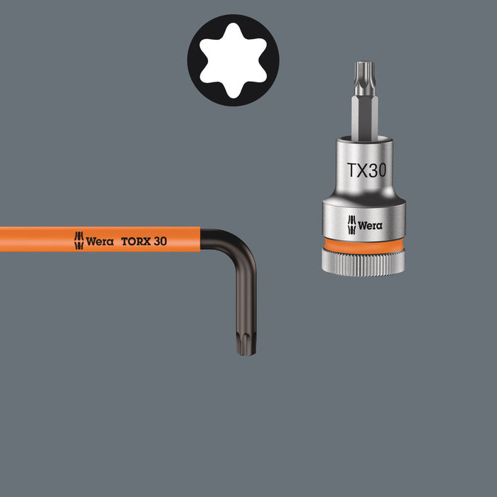 Wera 967/9 TX XL Multicolour 1 L-key set for TORX® screws, long, 9 pieces
