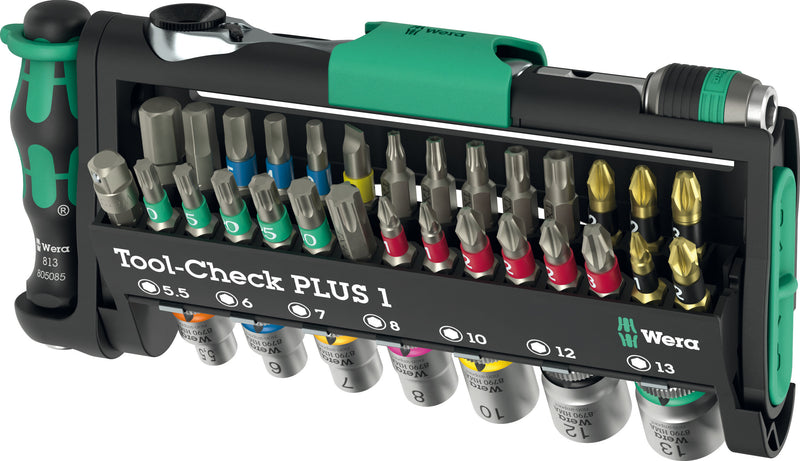 Wera Tool-Check PLUS with Zyklop Mini 1 Ratchet - 39 Piece Set