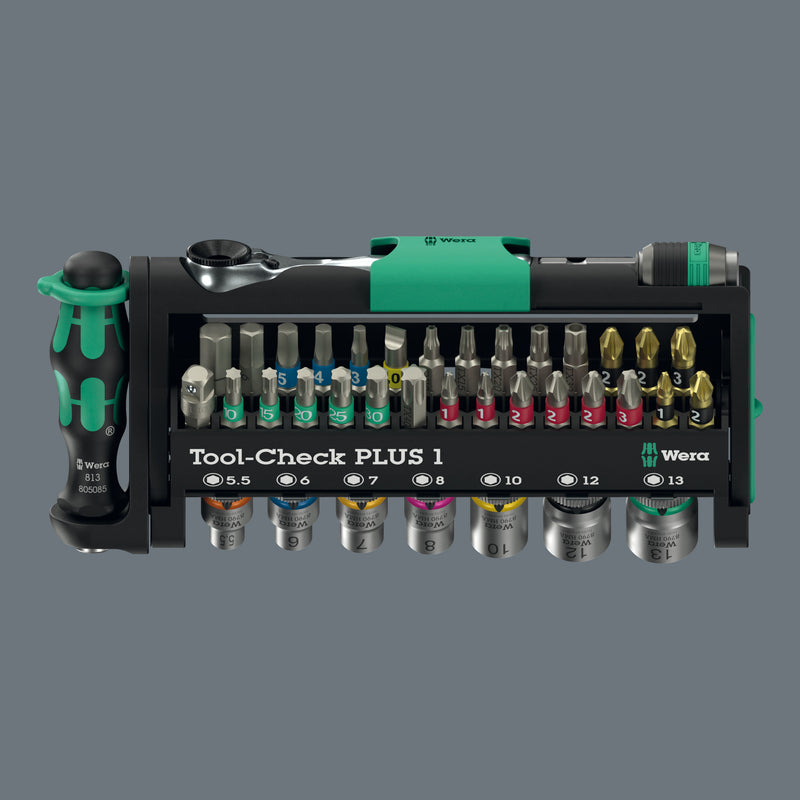 Wera Tool-Check PLUS with Zyklop Mini 1 Ratchet - 39 Piece Set