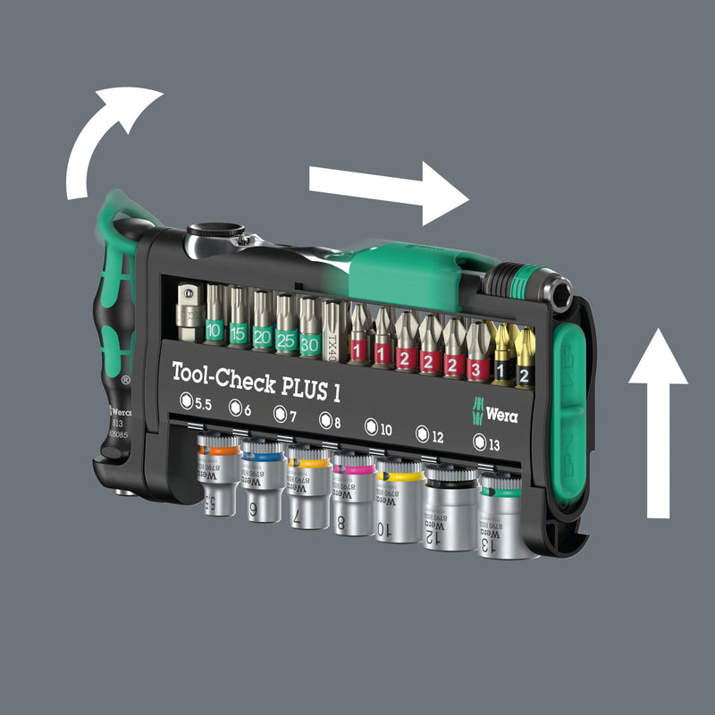 Wera Tool-Check PLUS with Zyklop Mini 1 Ratchet - 39 Piece Set