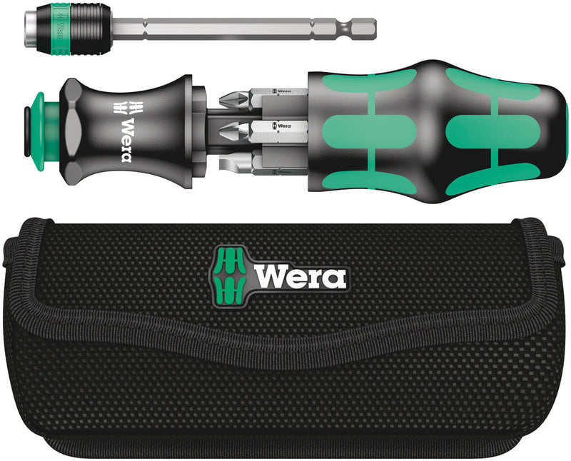 Wera Kraftform Kompakt 20 – Versatile Screwdriver & Bit Set with Pouch