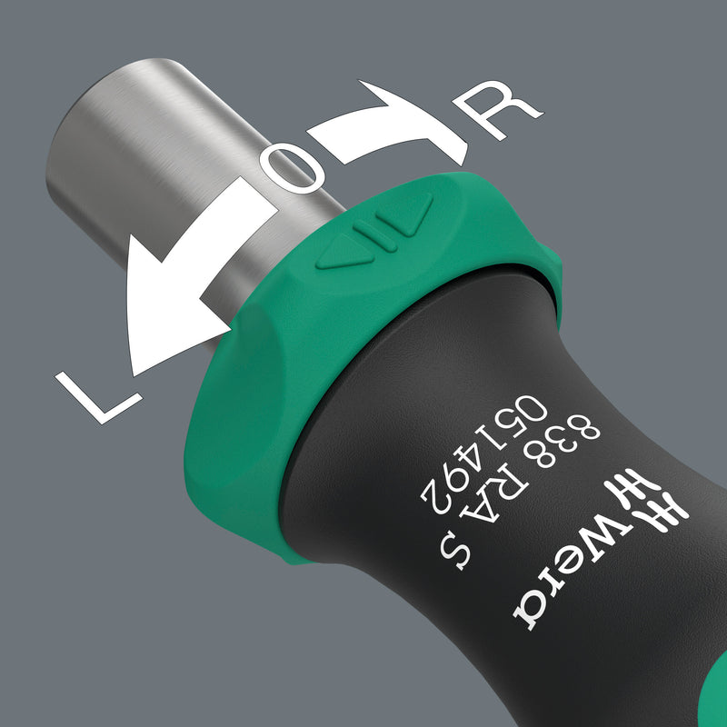 Wera Kraftform Kompakt 838 RA S Precision Ratcheting Screwdriver Set