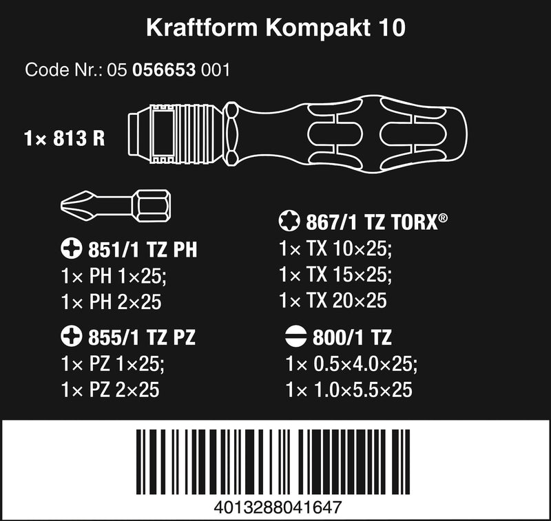 Kraftform Kompakt 10 SL/PH/PZ/TX (10pc)