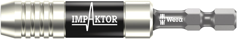 Wera 897/4 Impaktor TriTorsion Bit Holder, Silver, 1/4 x75 mm