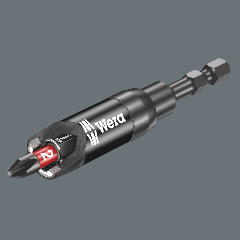 Wera 897/4 Impaktor TriTorsion Bit Holder, Silver, 1/4 x75 mm