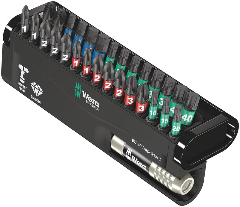 Wera Impaktor Bit-Check 30 Impaktor 2 – 30-Piece Bit Set