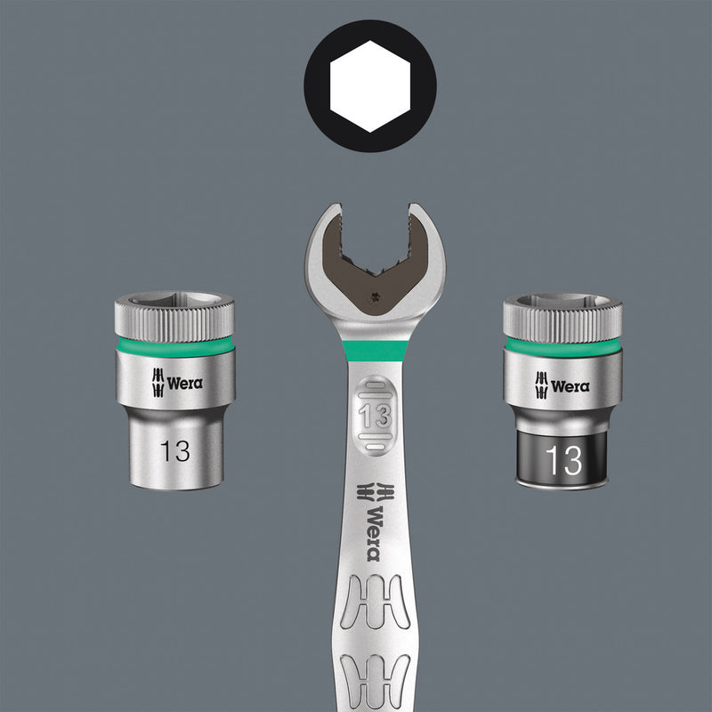 Wera 6000 Joker Ratcheting Combination Wrench Set – 4-Piece