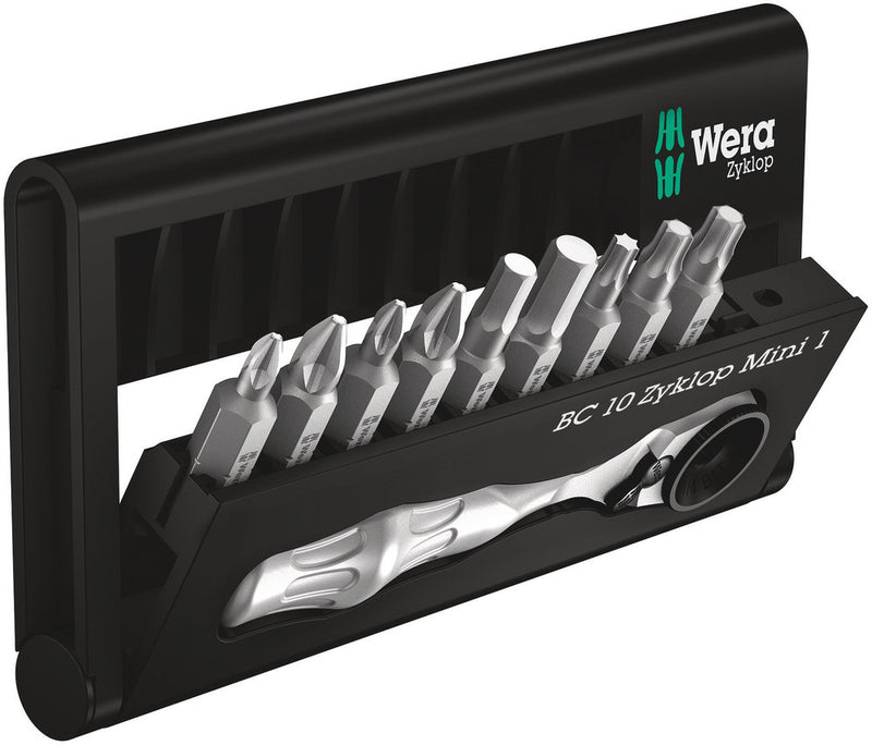 Wera Bit-Check 10 Zyklop Mini 1 – Compact Ratchet & Bit Set