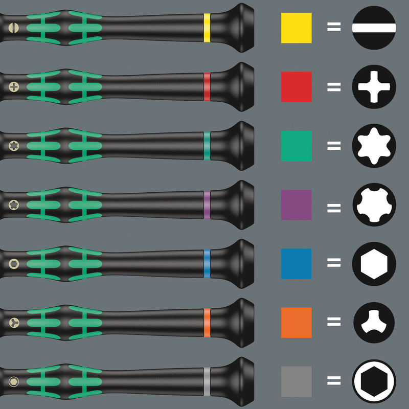 Wera Kraftform Micro 12 Universal 1 Precision Screwdriver Set