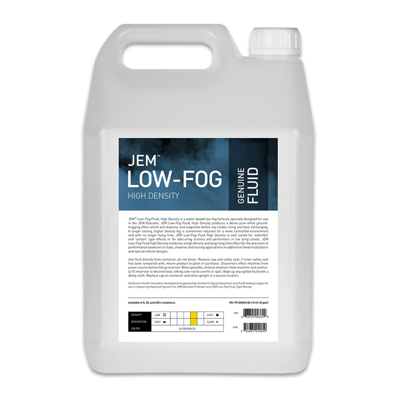 JEM Low Fog High Density Fluid (5L)