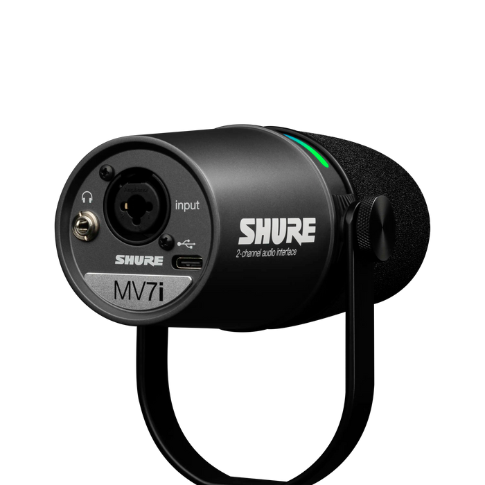 Shure MV7i Smart Microphone & Interface – Professional Dual-Channel Recording Made Simple