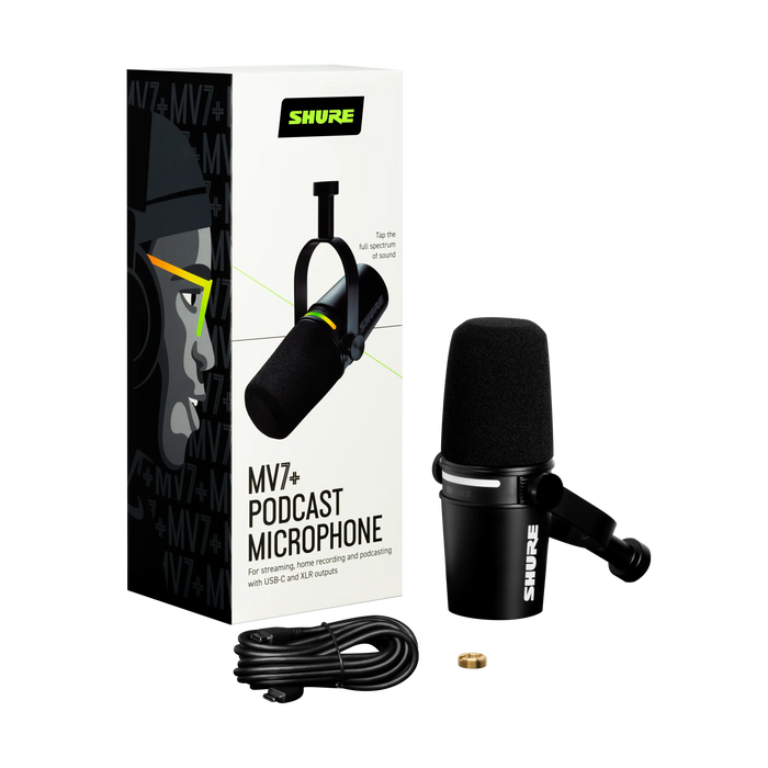 Shure MV7+ Podcast Microphone