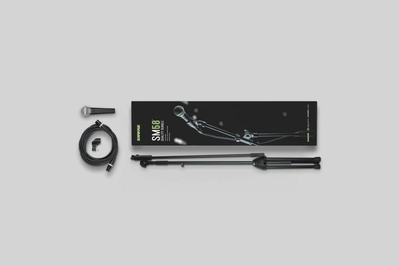 Shure SM58 Vocal Microphone Quality Bundle (SM58-KM-SOM)