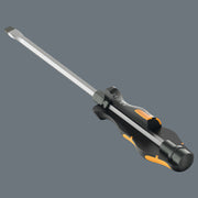 Wera chiseldriver with steel shaft and black-and-yellow handle