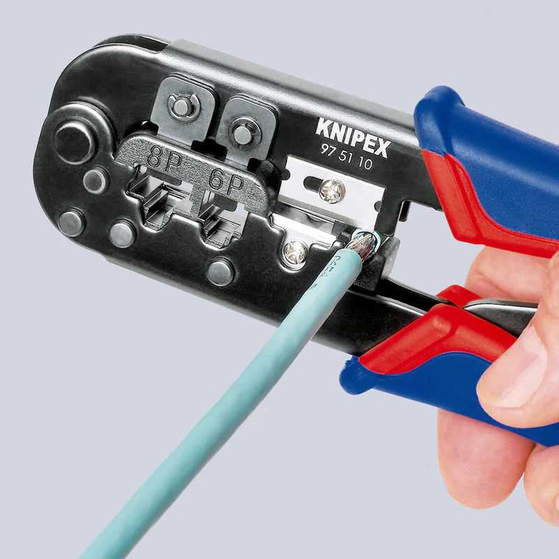 KNIPEX Crimping Pliers for Western Plugs – RJ11, RJ12 & RJ45