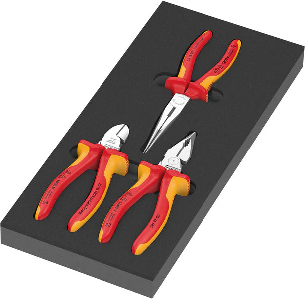 Knipex 3 Piece Electrician Tool Kit Tool Kit VDE/1000V Approved
