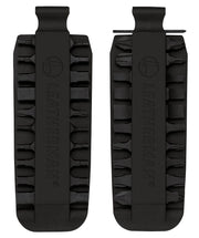 Leatherman bit kit set, black storage sleeve with multiple bit slots