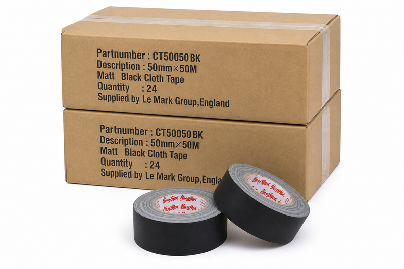 MAGTAPE® XTRA™ Cloth Matt Gaffer Tape - Bulk Box - 48 Rolls