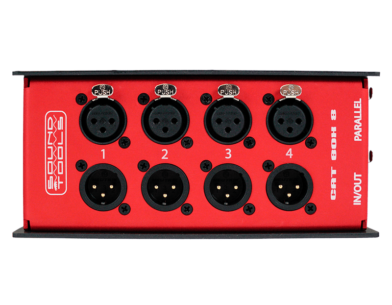 SoundTools CAT Box 8 - 4-Channel Dual XLR to CAT5/6 Converter
