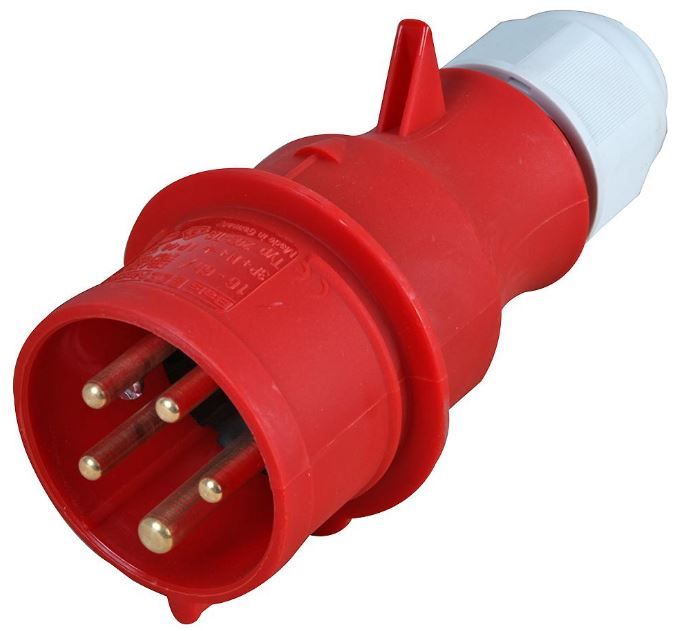 PCE 16A Plug (380-415 Volt, 3P+N+E Pin Configuration) 015-6