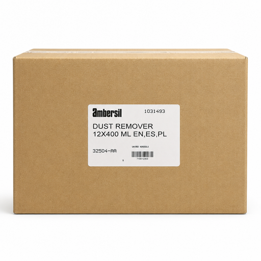 Ambersil dust remover bulk box with product label