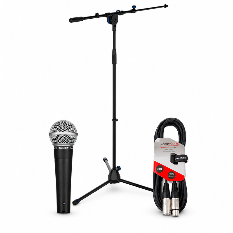 Shure Microphone, Stand & XLR Cable Kit