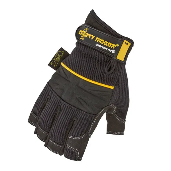 fingerlose handschuhe kunstleder Dirty Rigger - Komfort-Fit Fingerlose Rigging-Handschuhe – Hochpräziser  Handschuh für Theater, Bühne & Set-Design