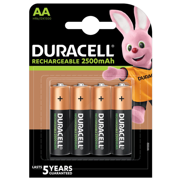 Duracell AA NiMH Rechargeable Battery (Pack of 4)