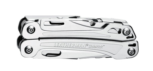 Leatherman SIDEKICK 14-in-1 multitool closed, silver with tool cutouts