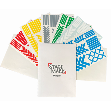 Stage Mark Floor Marking Stickers Multipack – Pre-Cut Self-Adhesive ...