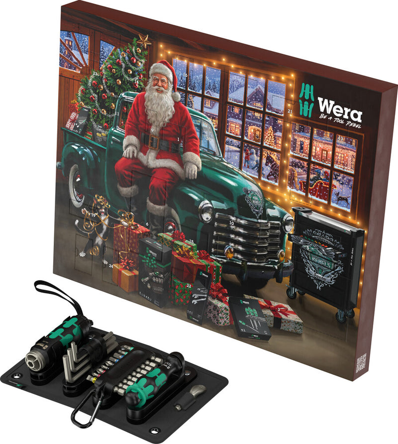 Wera Advent Calendar 2026 – 24 Piece Tool Set with Flashdriver Torch
