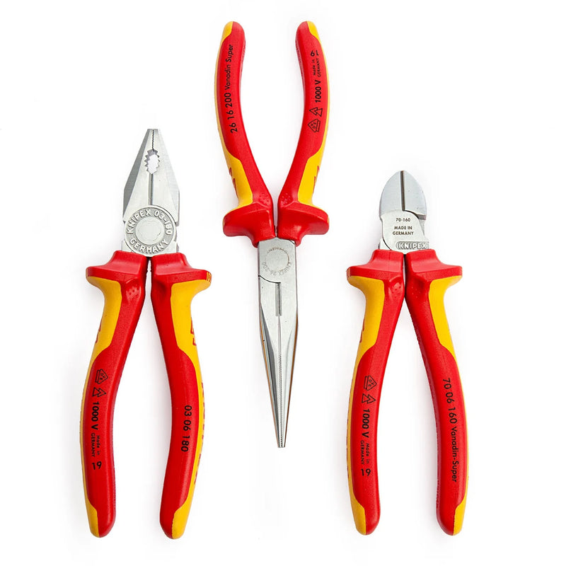 Knipex 3 Piece Electrician Tool Kit Tool Kit VDE/1000V Approved