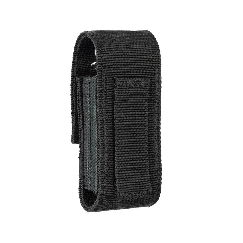 Leatherman large nylon sheath, black webbing with side tool slot and belt loop