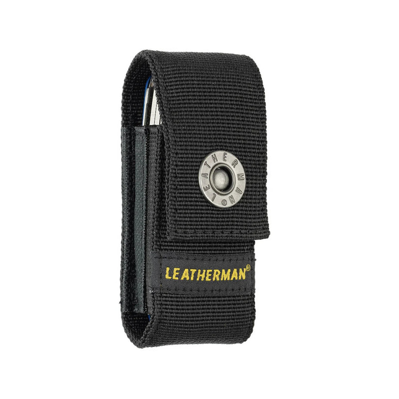 Leatherman large nylon sheath, black fabric with button closure and belt loop