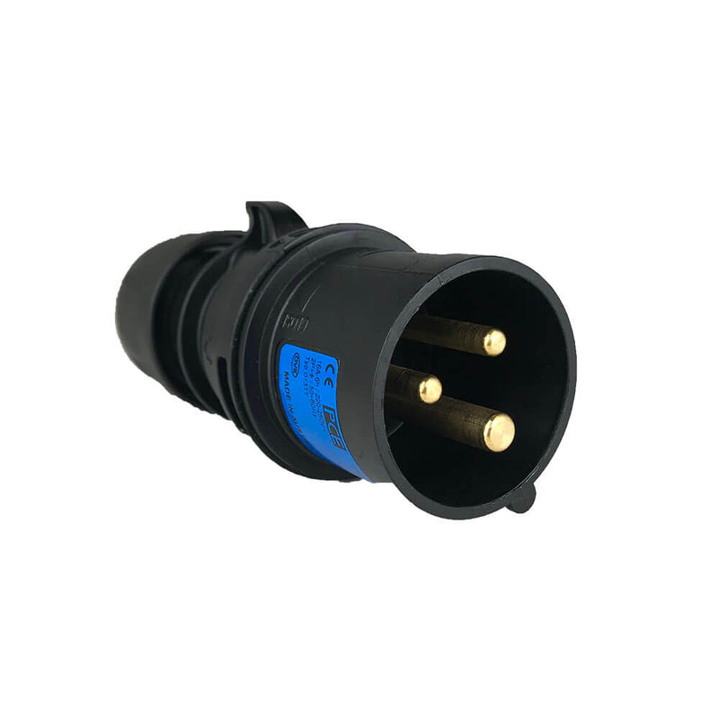 PCE 16A Plug Turbo Midnight range (220/240 Volt, 2P+E Pin Configuration) 013-6TTX