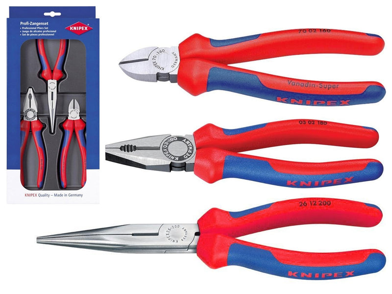 Knipex Professional Pliers Set – 3 Piece