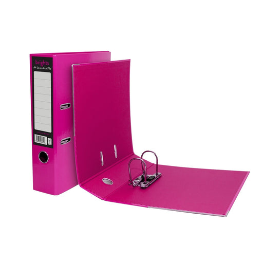 Pukka Brights A4 Lever Arch File - Pink - Theatre Supplies Group