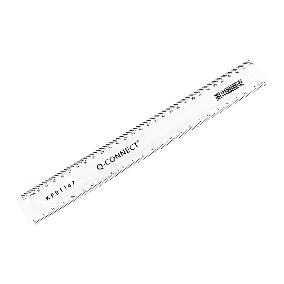 Q-Connect 300mm/30cm Clear Ruler