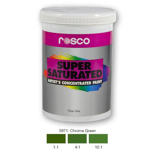 Rosco Supersat Scenic Paint - 5971 Chrome Green 1L - Theatre Supplies Group
