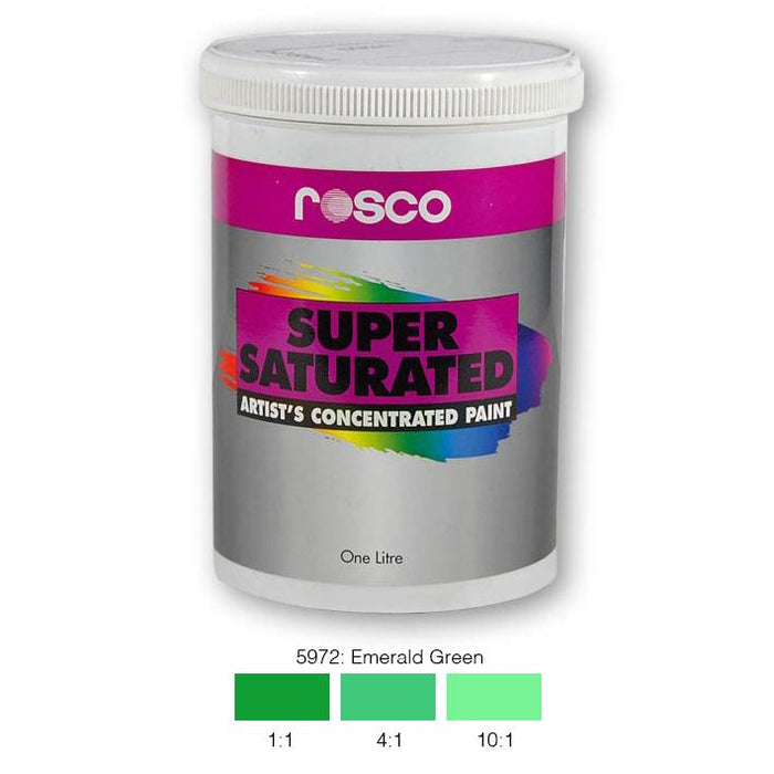 Rosco Supersat Scenic Paint - 5972 Emerald Green 1L - Theatre Supplies Group