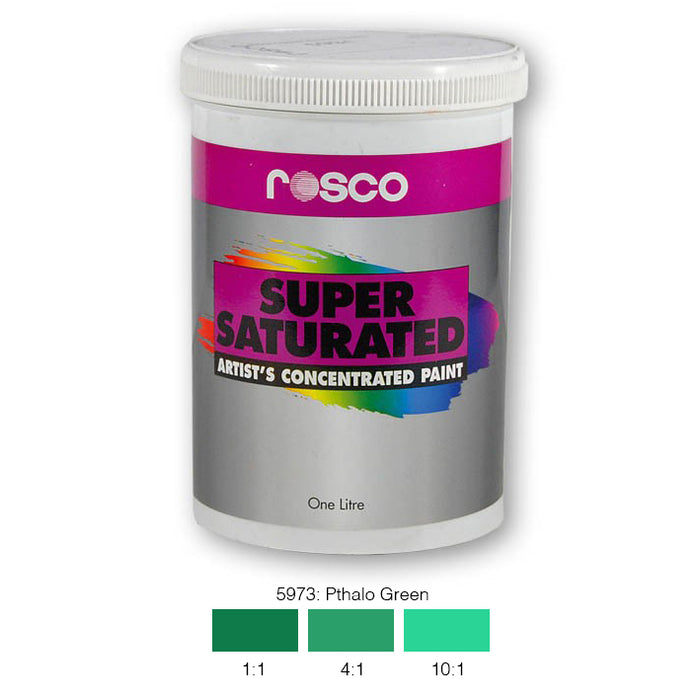 Rosco Supersat Scenic Paint - 5973 Pthalo Green 1L - Theatre Supplies Group